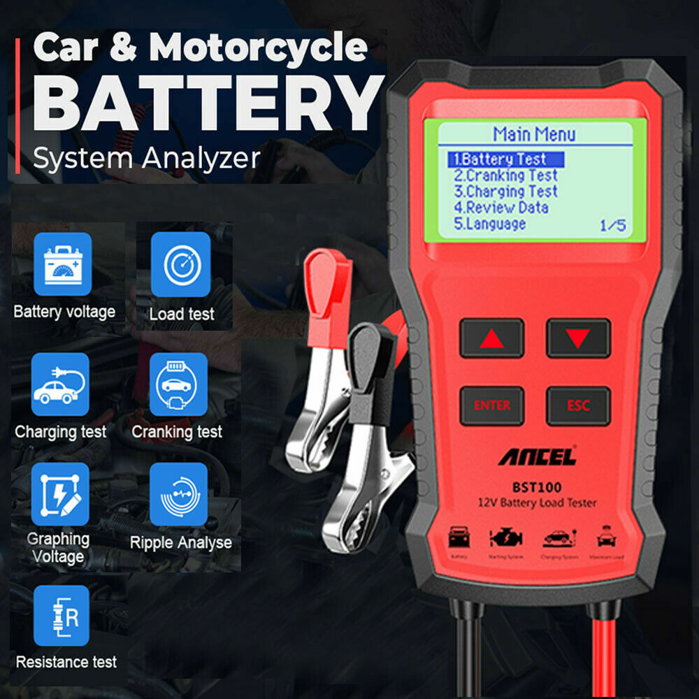 ANCEL BST100 Battery Load Tester Cranking Charging Test Battery Diagnostic Tool