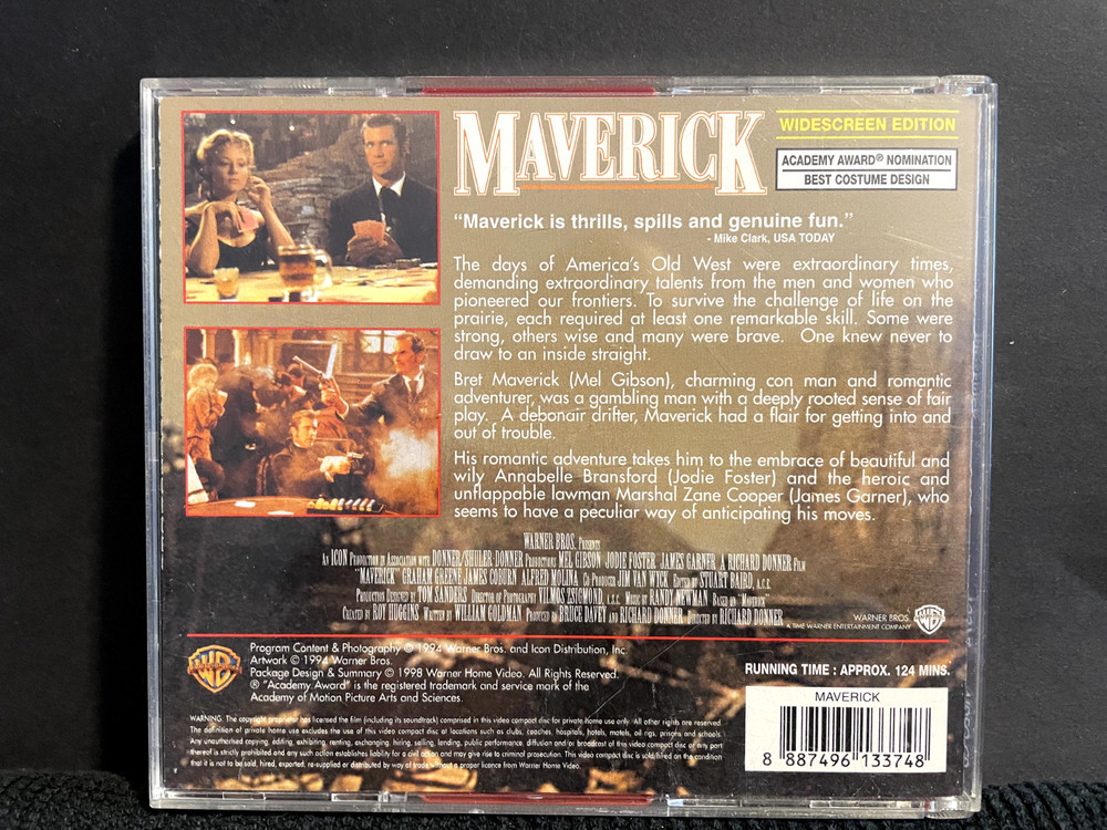English VCD Video CD Maverick
