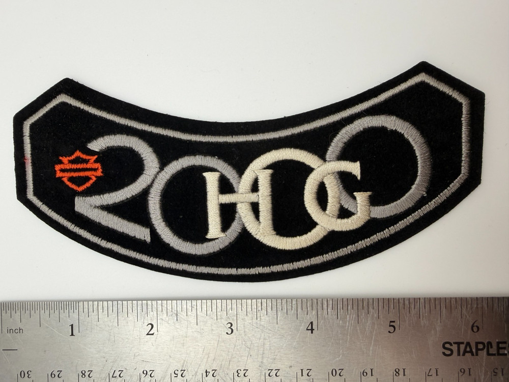 2000 Harley Davidson Owners Group Biker Patch Member Iron On Patch Felt