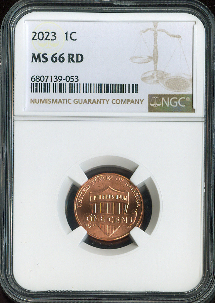 2023 Lincoln Shield Cent NGC MS66 RD Quality