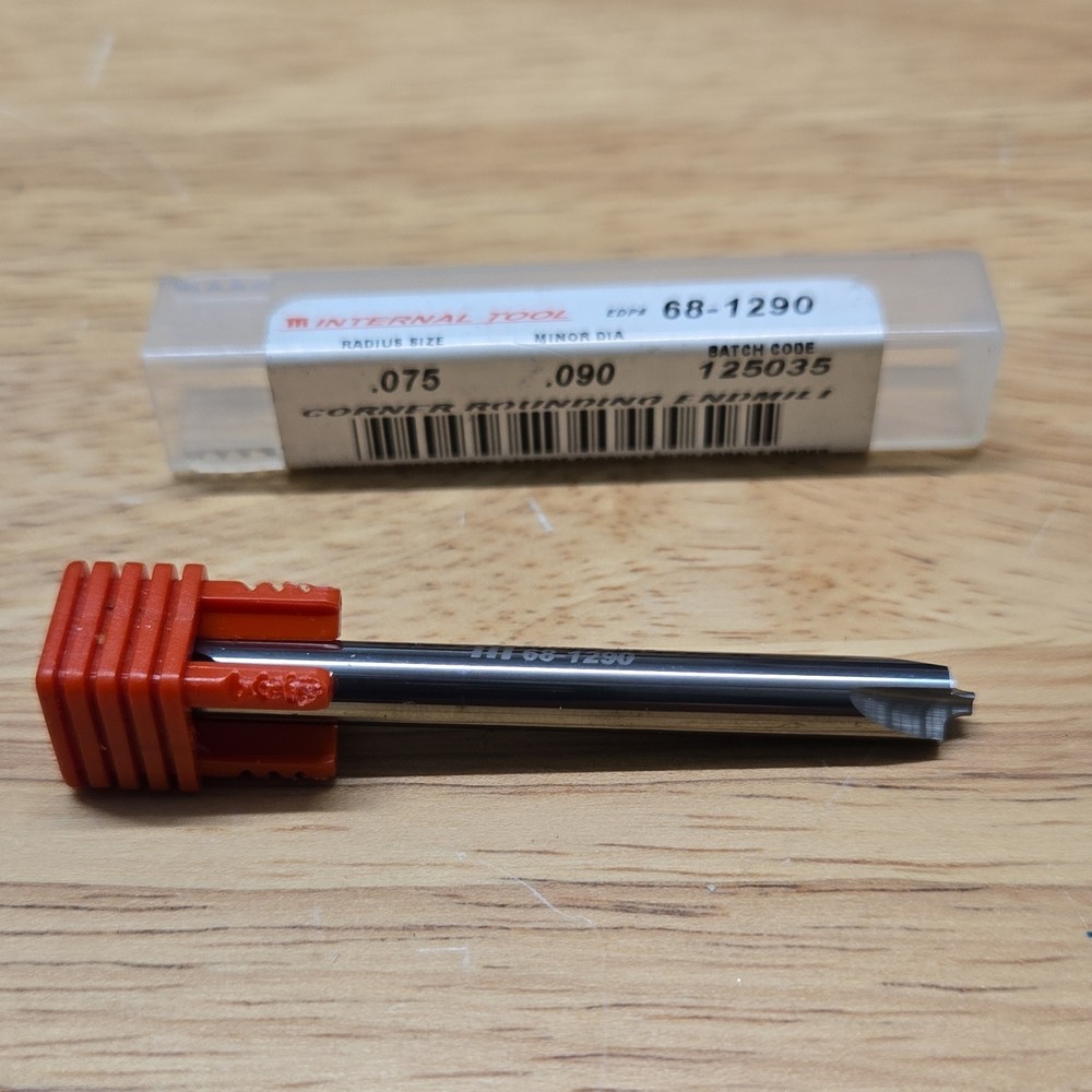 Internal Tool Corner Rounding End Mill 68-1290 .075 .090 Thread Mills Type