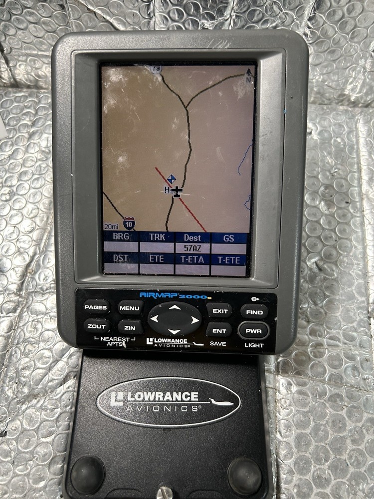 Lowrance Avionics AIRMAP 2000c GPS - READ