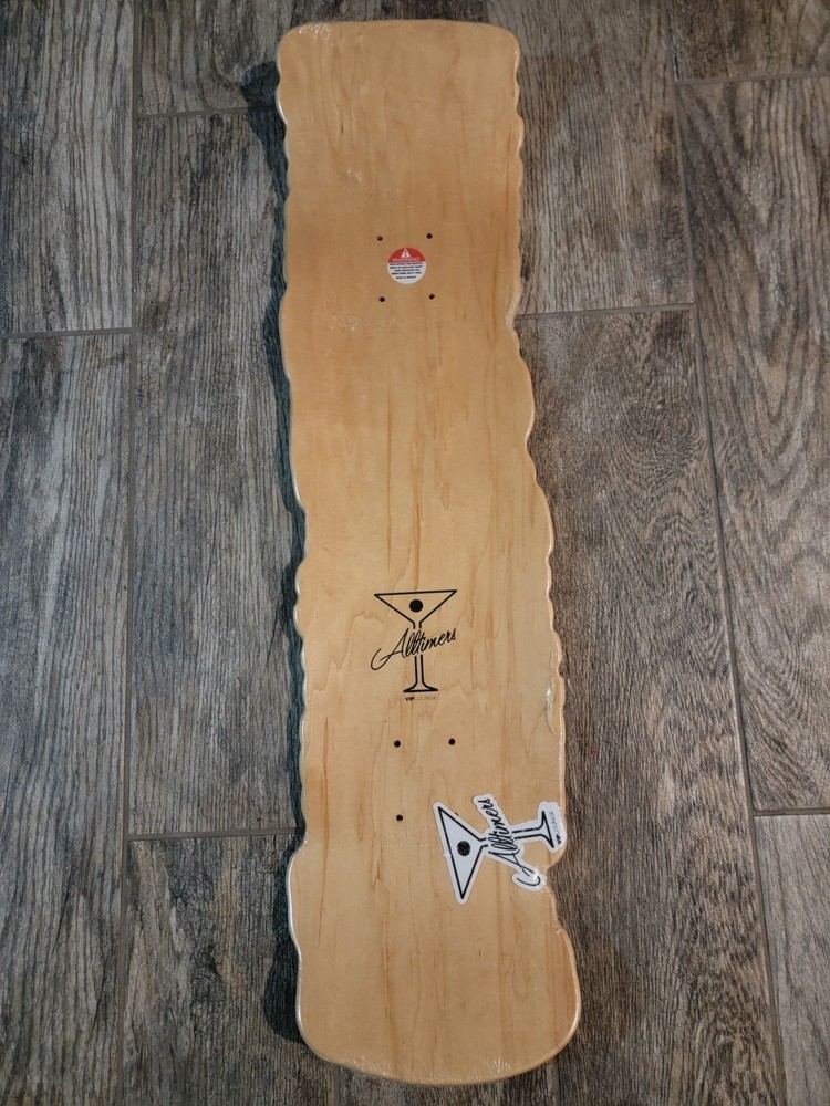 RARE Alltimers Oreo Stack Shaped Cruiser Skateboard Deck 8.5"