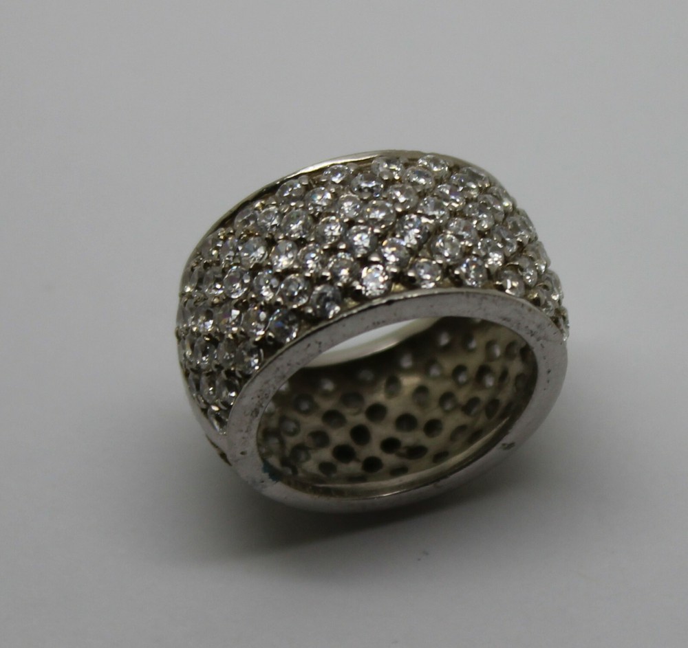 STERLING SILVER 925 CUBIC ZIRCONIA RING - FREE POSTAGE