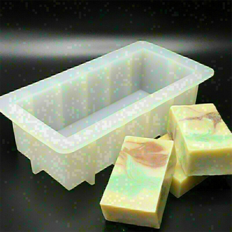 Rectangular Silicone Soap Mold Flexible 40oz 10" DIY Easy Removal Loaf Mould