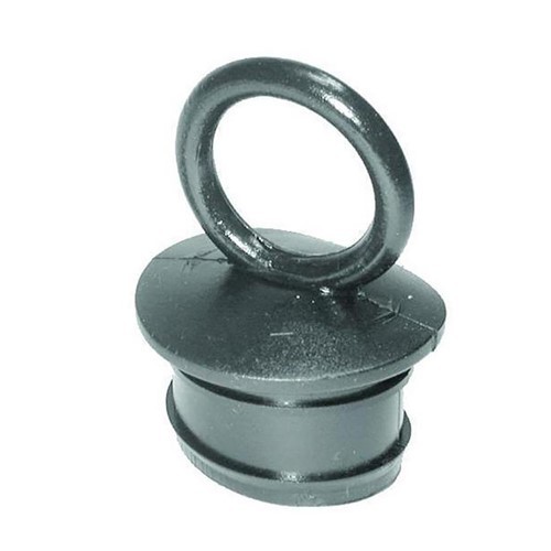 T-H MARINE VINYL PUSH PLUG BLACK 1 1/2" PP-150-DP