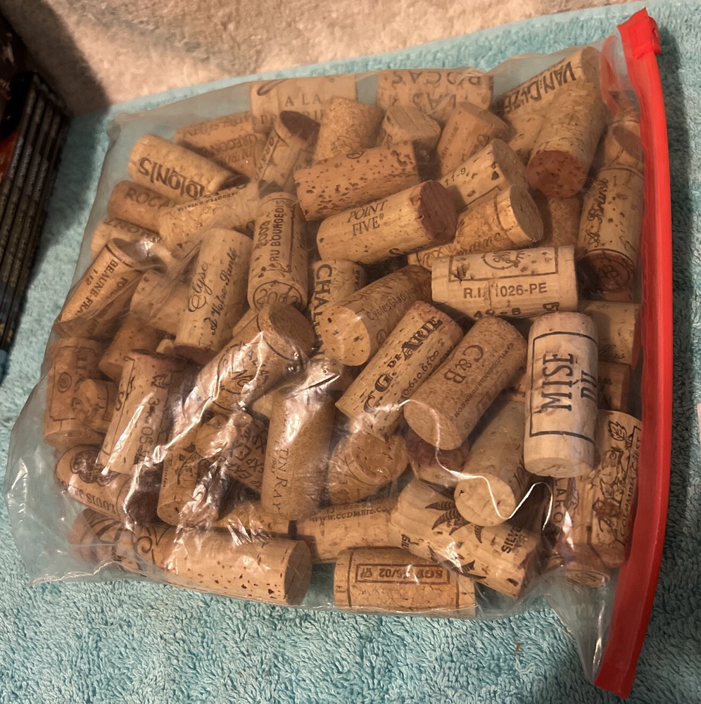 Wine Corks-  Used -  Assorted -  Lot of 100