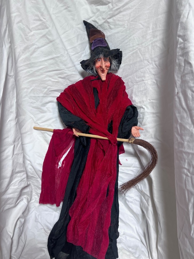 Halloween Hanging Witch about 29" long