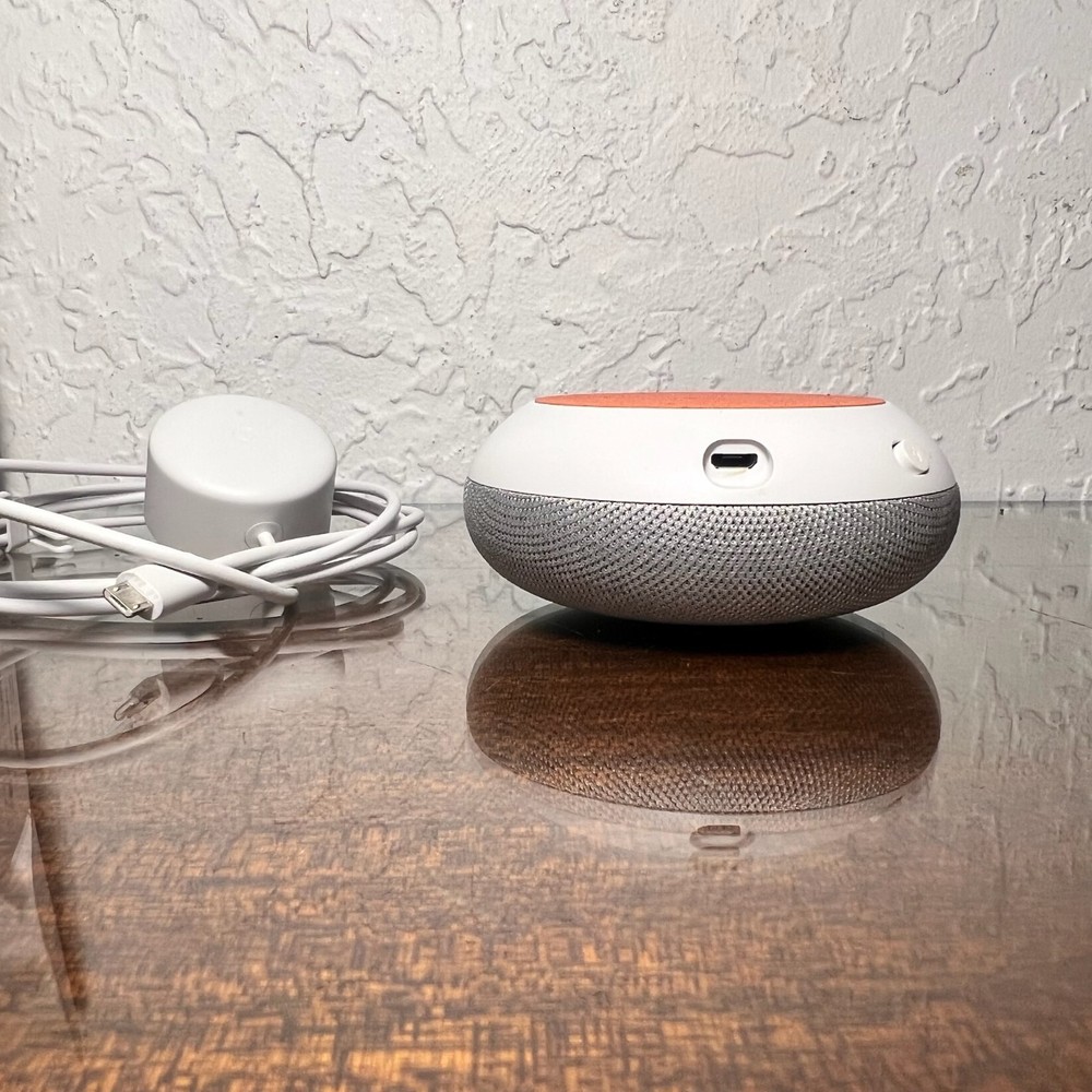 CM343 - Google Home Mini Smart Assistant Chalk GA00210-US OPEN BOX