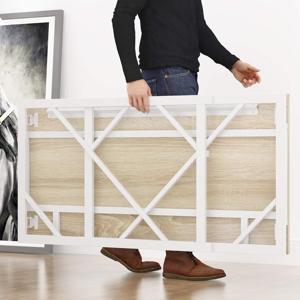 Folding Desk Writing Computer Desk Home Office No-Assembly Study Office Desk