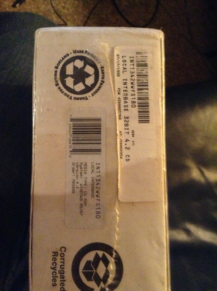 Borland InterBase v 4.2 SQL Server retail sealed