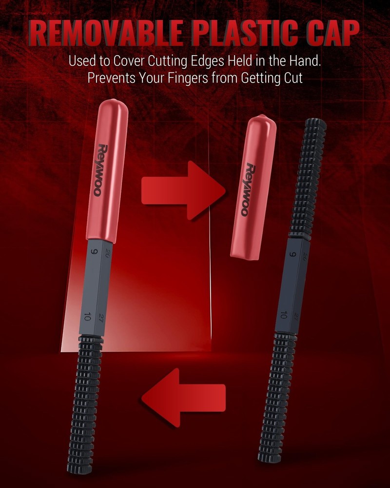 3-Piece Thread Restorer File Set, Thread Restoring Chaser Files, Thread Repai...