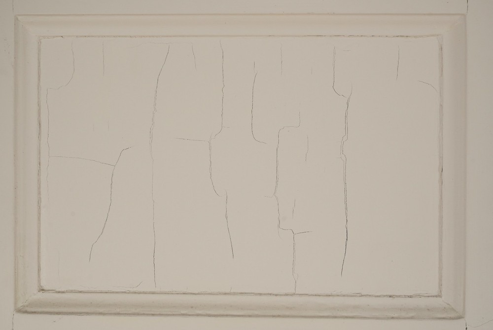 Vintage Three Panel White Passage Double Doors 76.375 x 41.625 in.