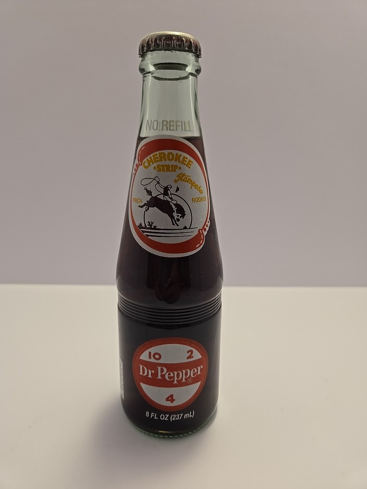 Cherokee Strip 8oz Dr. Pepper Bottle