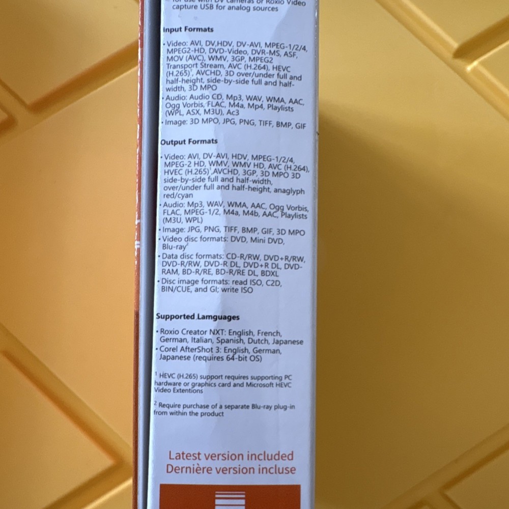 Roxio Creator NXT Multimedia Tools Software DVD Windows Multilingual