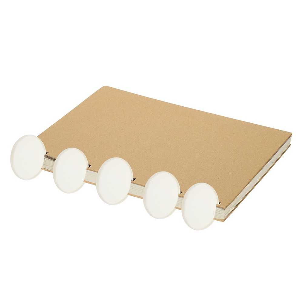 2 inch Plastic Book Binding Discs, 8Pcs Discbound Expansion Discs Round, White