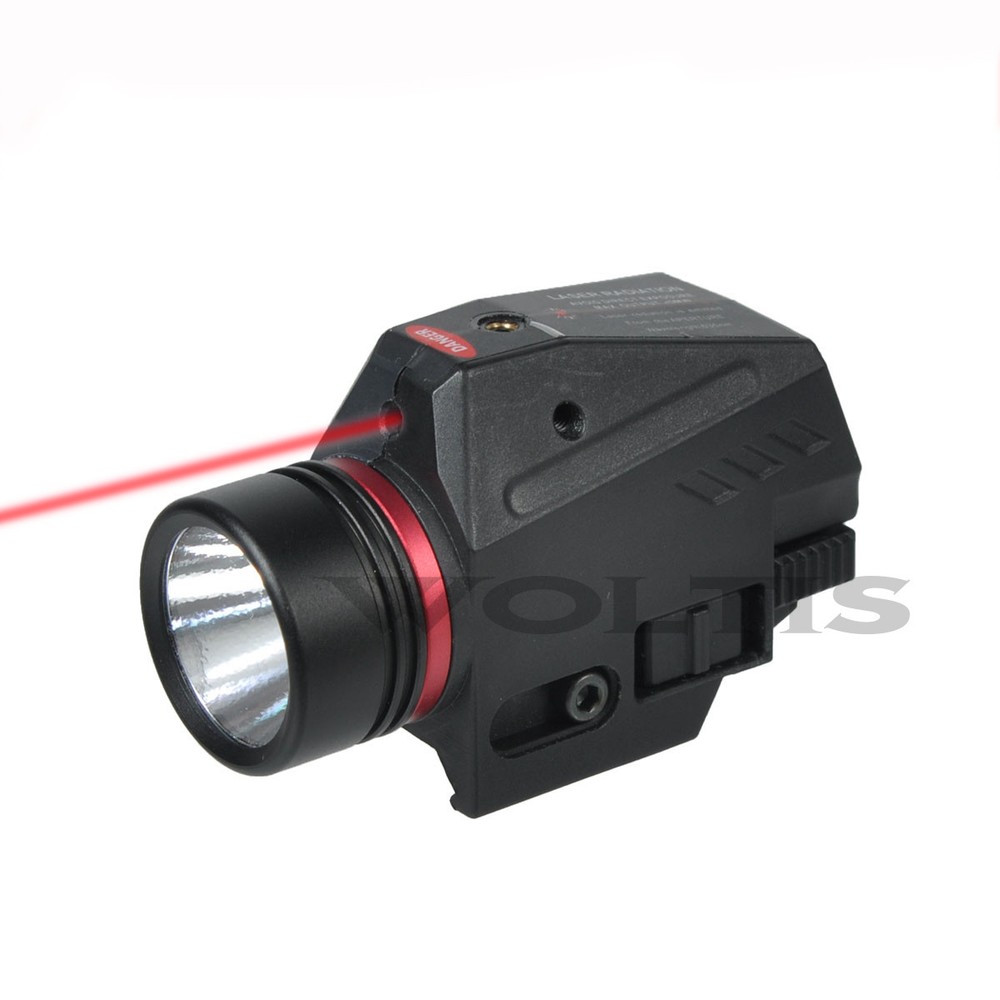 Compact Pistol Light Tactical White Light & Red Laser Combo