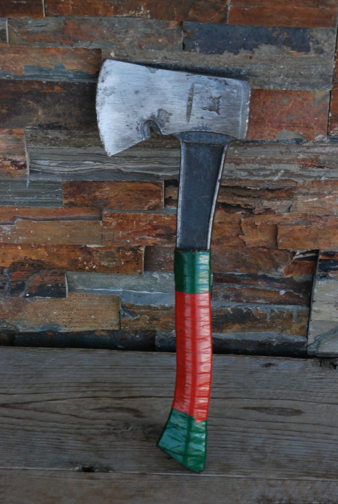 Vintage Axe Hatchet Germany King Marked Steel Handle