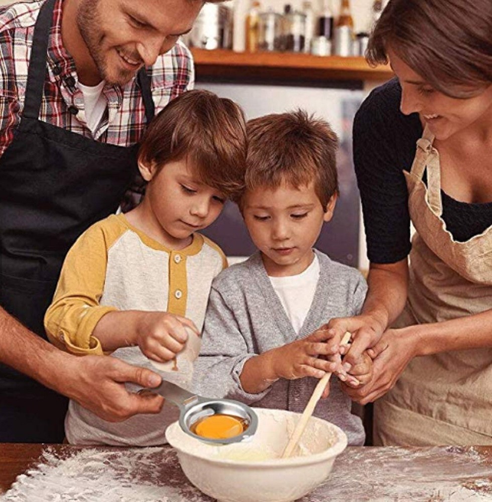 Egg Yolk White Separator Kitchen Gadget - Easy Divider Holder Sieve Tool