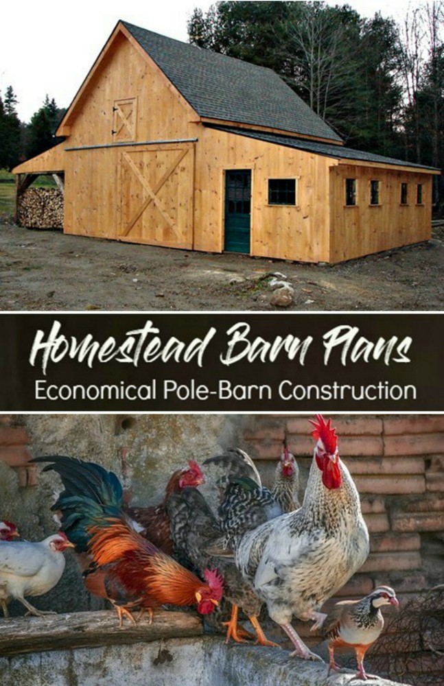 Small Farm Pole-Barn Plans - Twenty-Seven Different Layouts (B11)