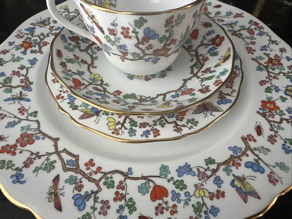 Copeland Spode SHANGHAI 4 Pc Place Setting Mint Unused
