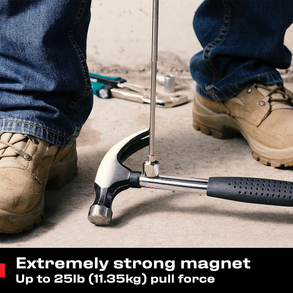 Nocry Telescoping Magnetic Pickup Tool with an Extra Strong 25Lb Pull Force — St
