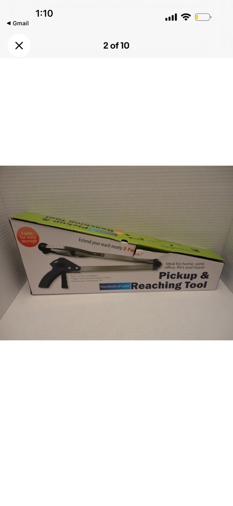 “Foldable 2-piece reaching tool”