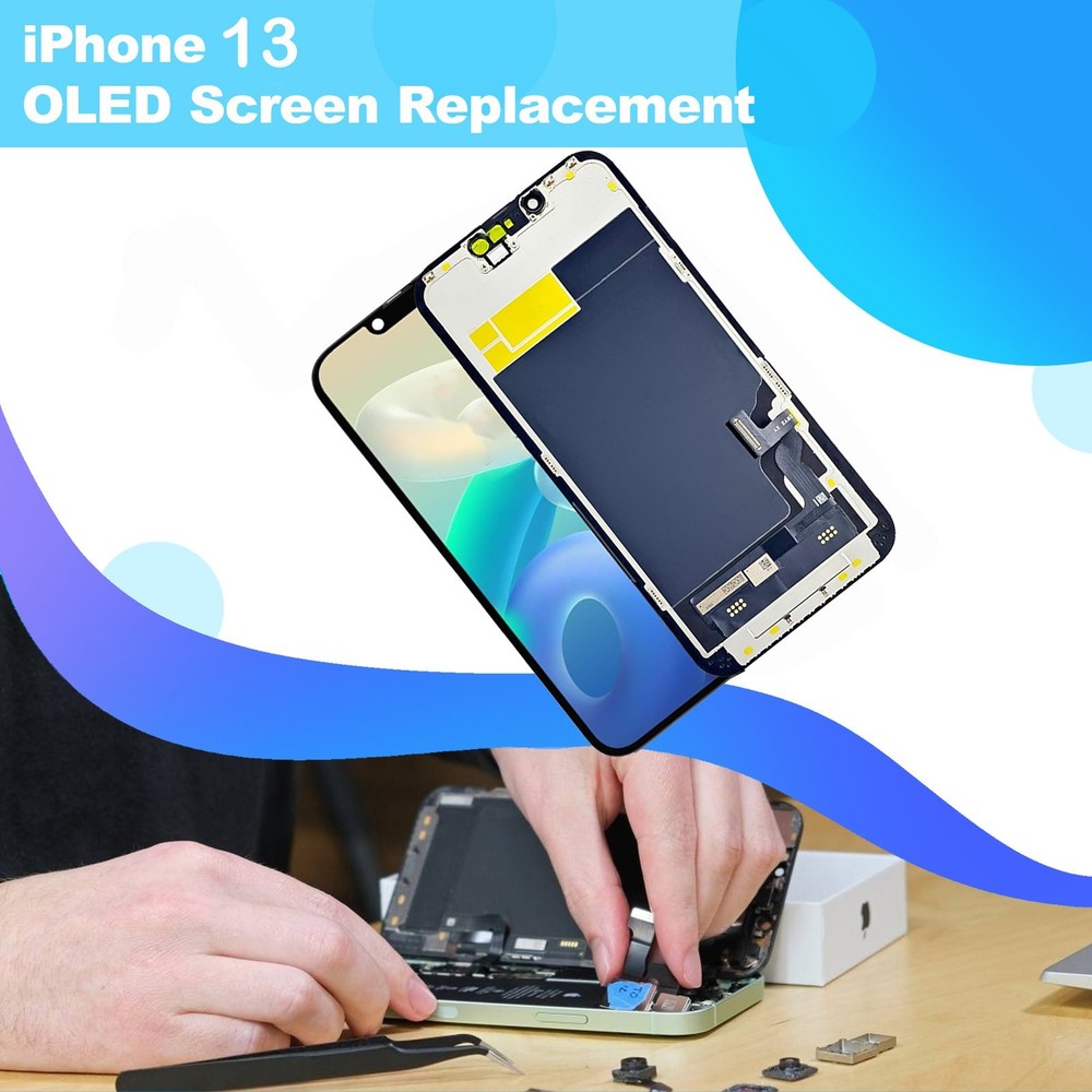 For iPhone 13 OLED Premium Display Touch Screen Replacement Digitizer Assembly