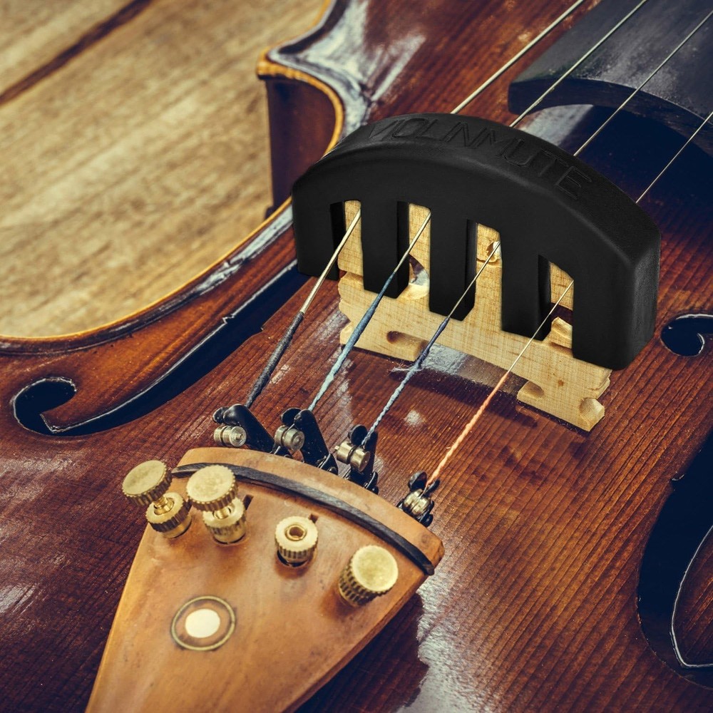 Silent Practice Rubber Mute for 4/4 Violins - Durable & Non-Scratch Design