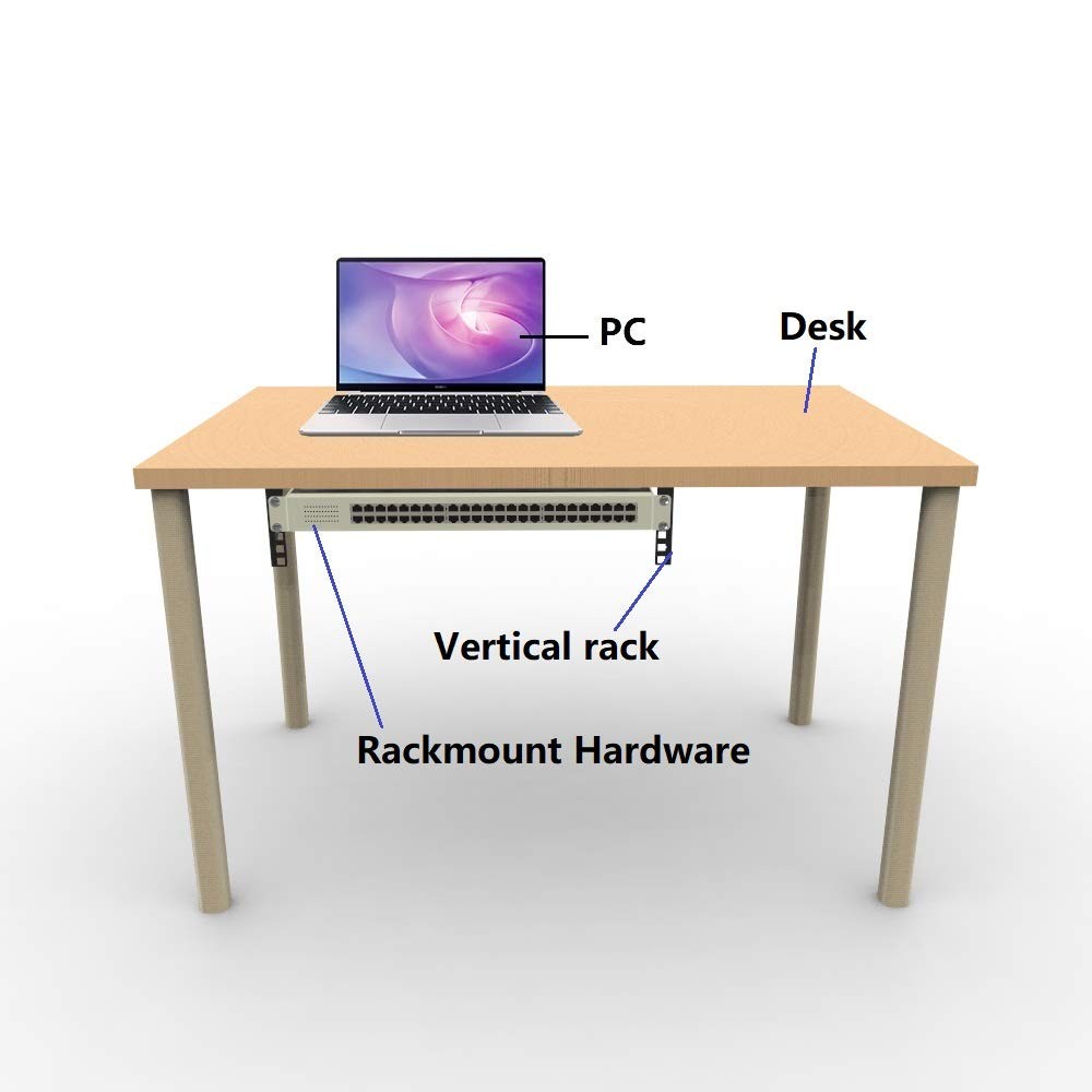 3U Vertical Wall Mount Patch Panel Bracket -Steel Networking Euipment Rack fo...