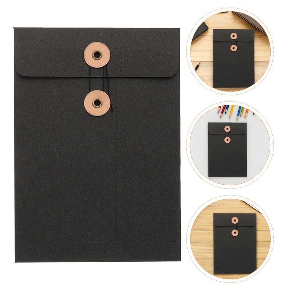 10 Pcs Strap File Bag Newspaper Storage Binder Document Carrying