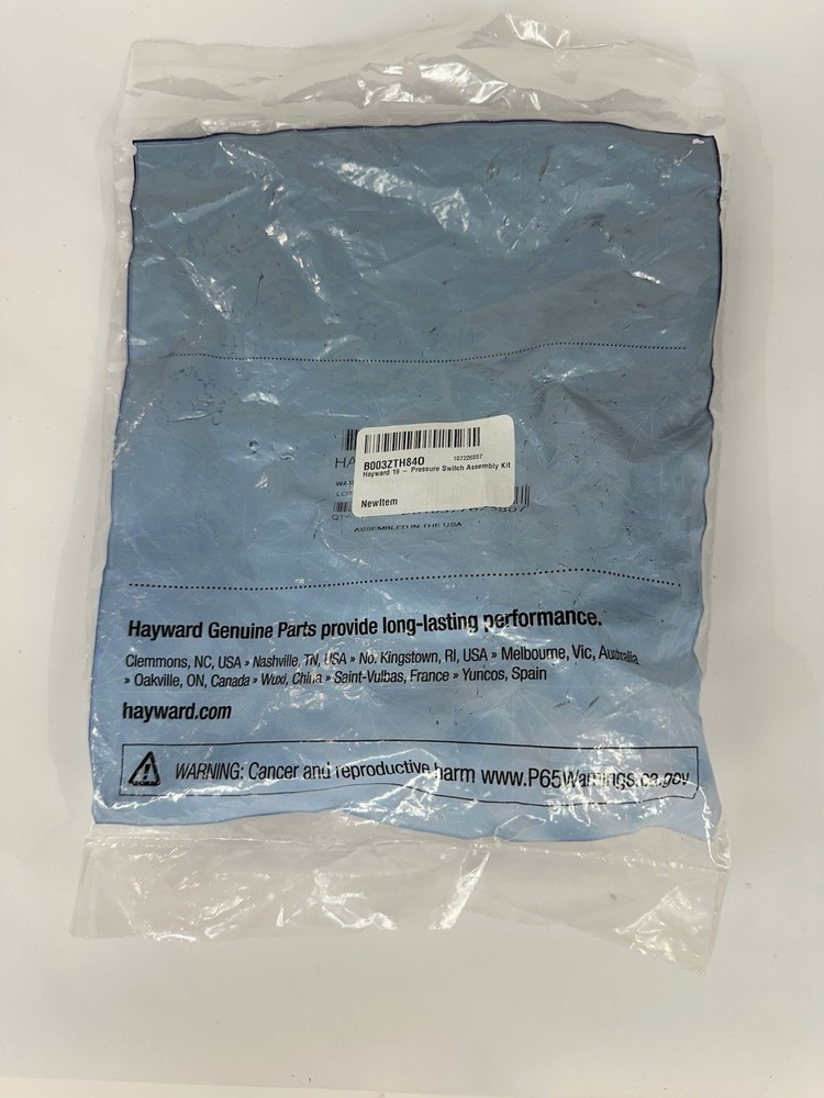 Hayward 19 - Pressure Switch Assembly Kit HAXPSA1930