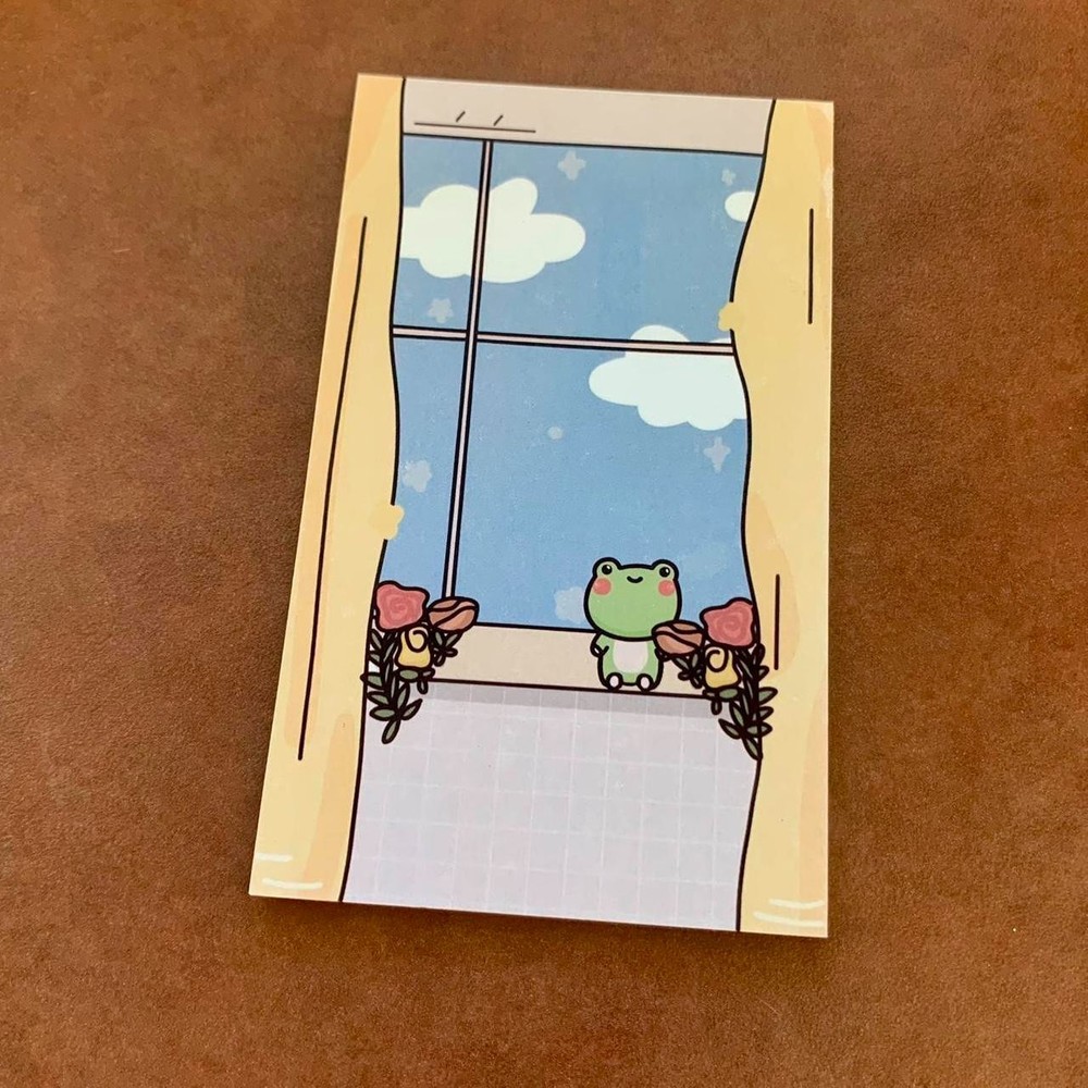 Sunny Day Window Sill Froggy Notepad