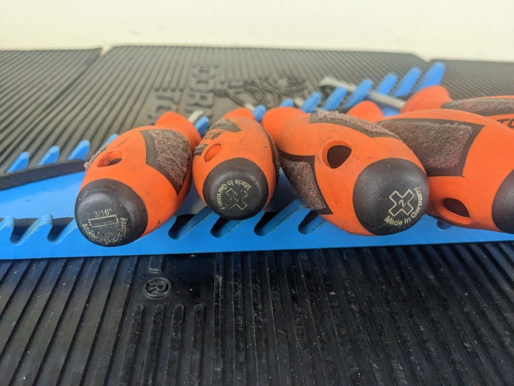 #ay954 Matco Tools 5 Pc Premium Orange Screwdriver Set