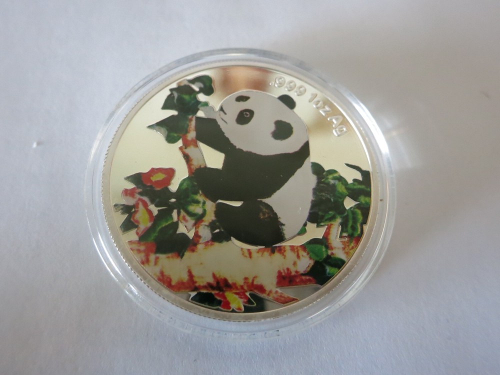 1998 CHINA COLORIZED PANDA COMMEMORATIVE COIN