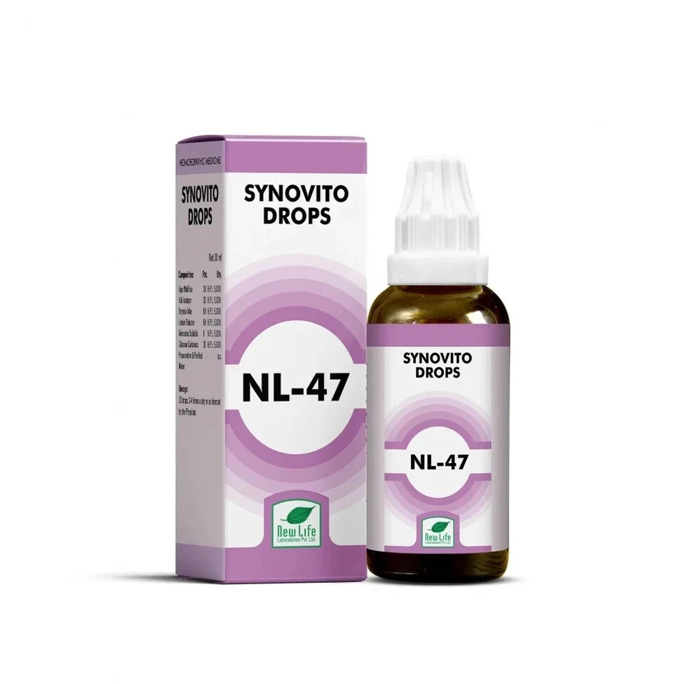 New Life NL 47 Synovito Drops 30ml x3 | Homeopathic Joint Mobility Support