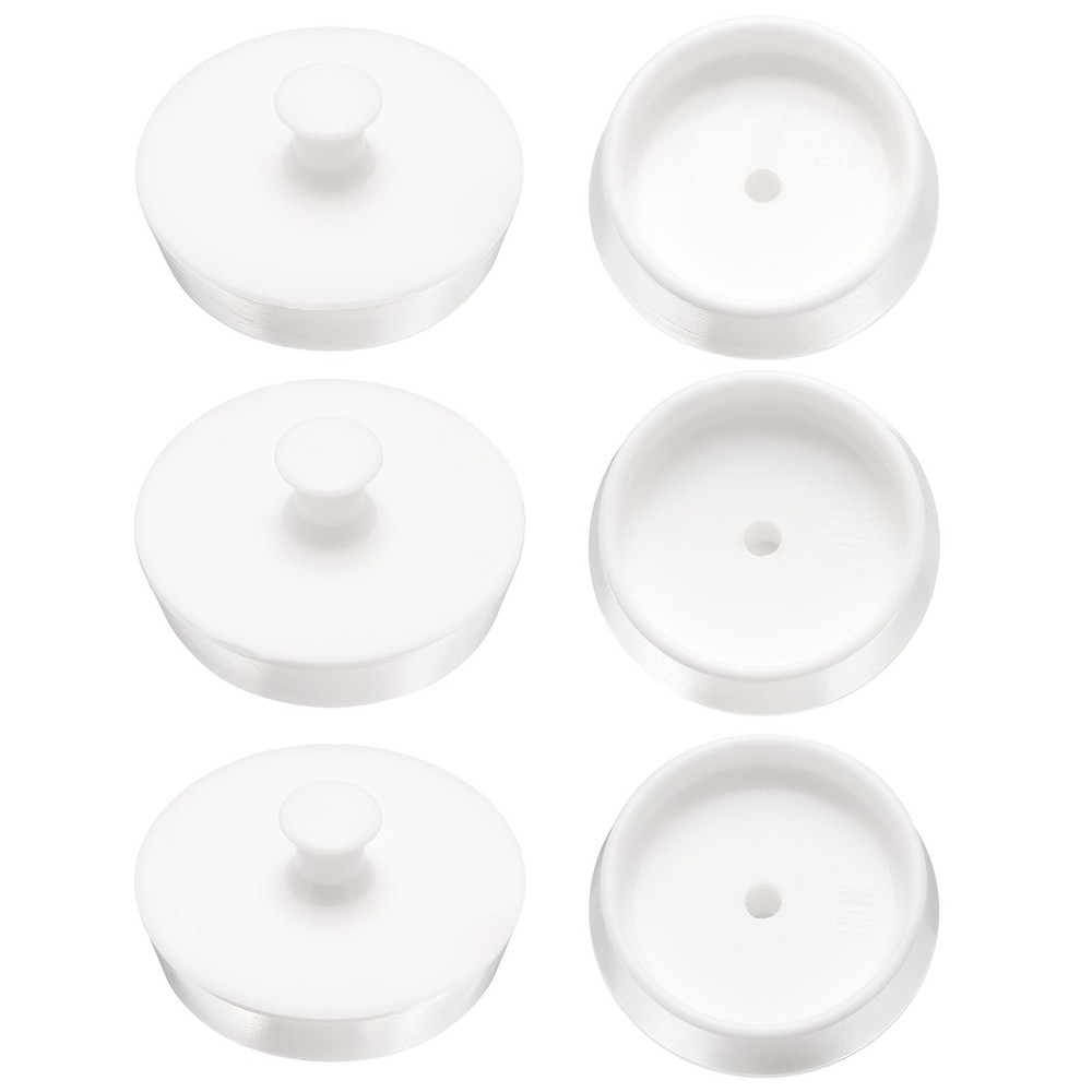 6Pcs Drain Stopper 3 Size	 with Handle for Laundry, Sink