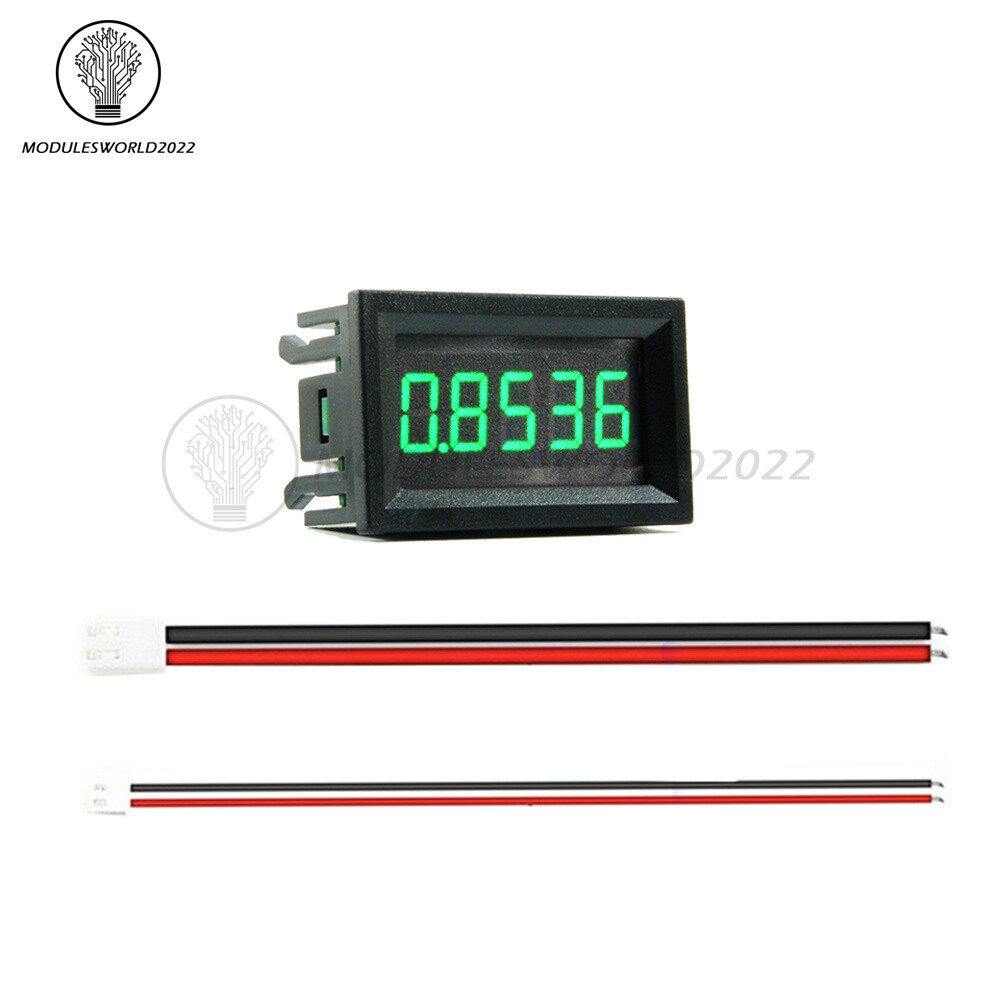 0.36 "DC Digital Ammeter, 5 Digits, 0-3.00a / 0-5000 Ma, Real Panel Meter