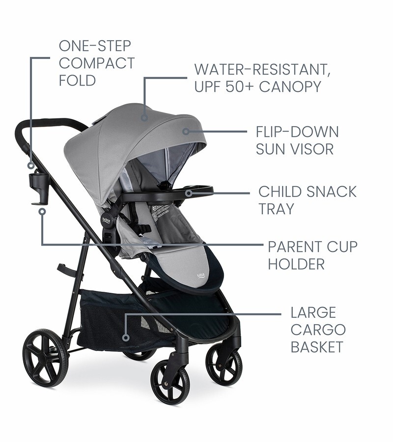 Britax Willow Brook Travel System, Graphite Glacier New!