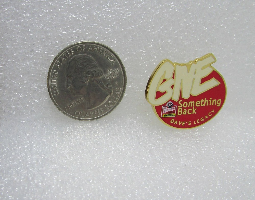 Wendy's Give Something Back Dave's Legacy Pin