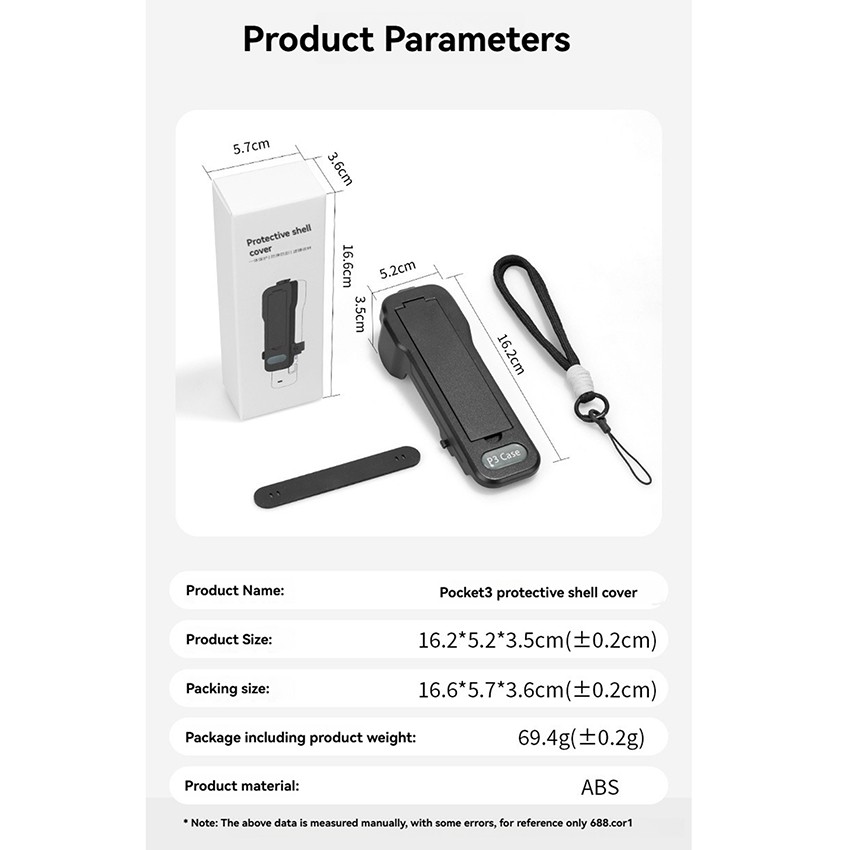 Protective Cover Plate Scratch-Resistant for DJI Pocket 3
