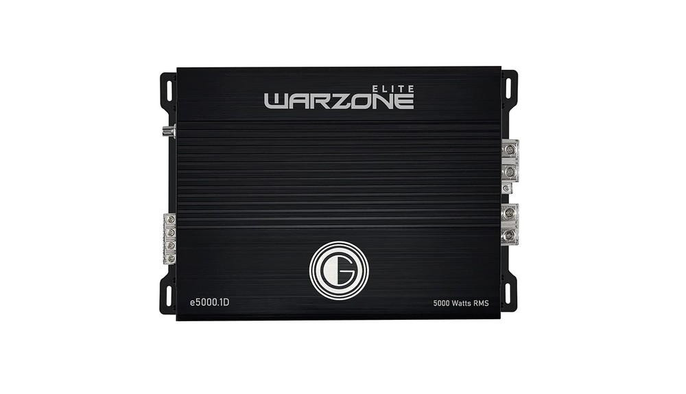 Gravity E5000.1D Warzone 5000W Amp + 0 Gauge Wiring Kit Bundle