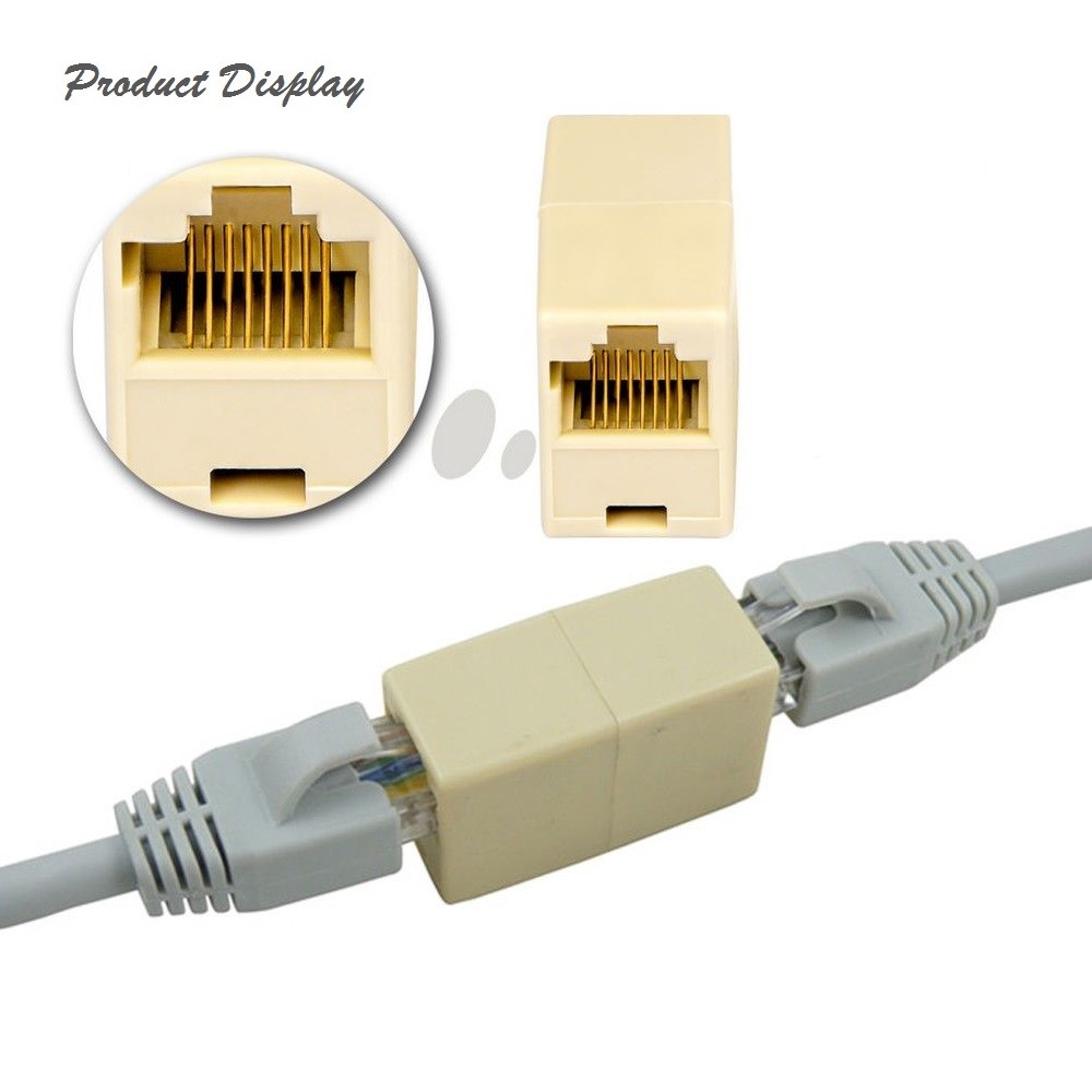 RJ45 Joiner Coupler Connector Cable Extender For Internet Network Connection AU