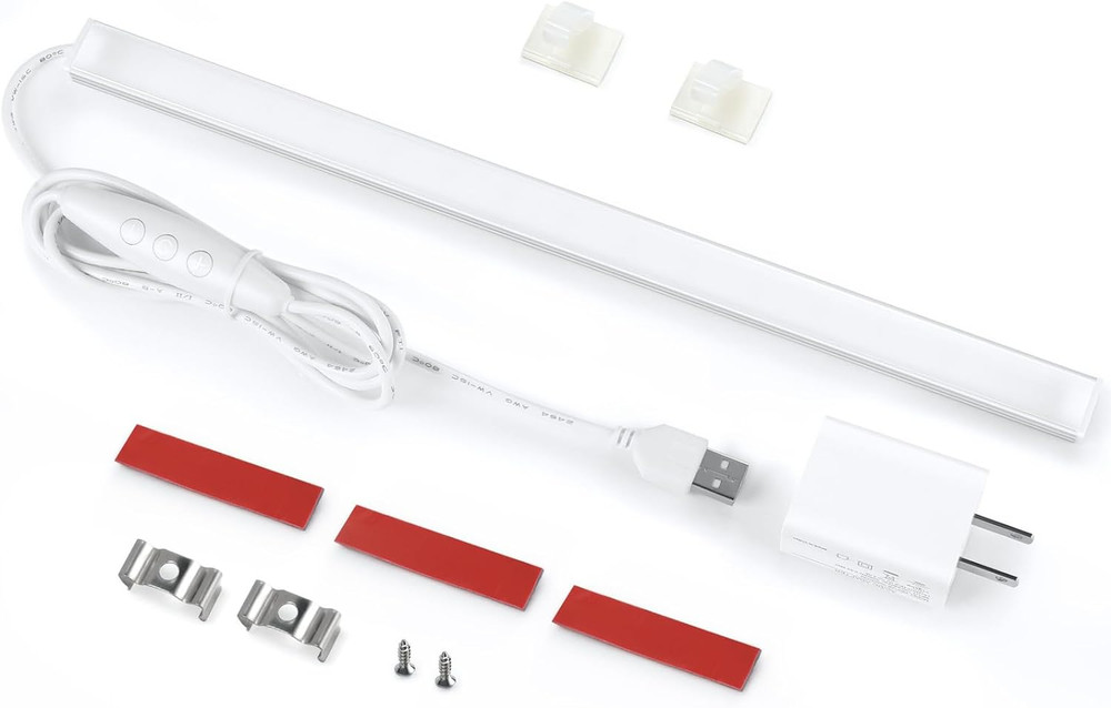 under Cabinet LED Light with USB Power for Kitchen Counter, Workbench, Coffee St