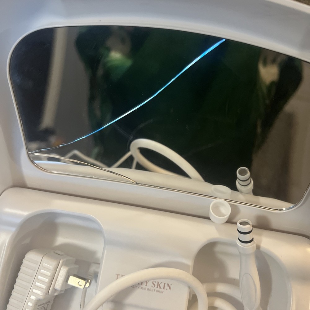 Trophy Skin MicrodermMD, Microdermabrasion System Replacement,Mirror Cracked