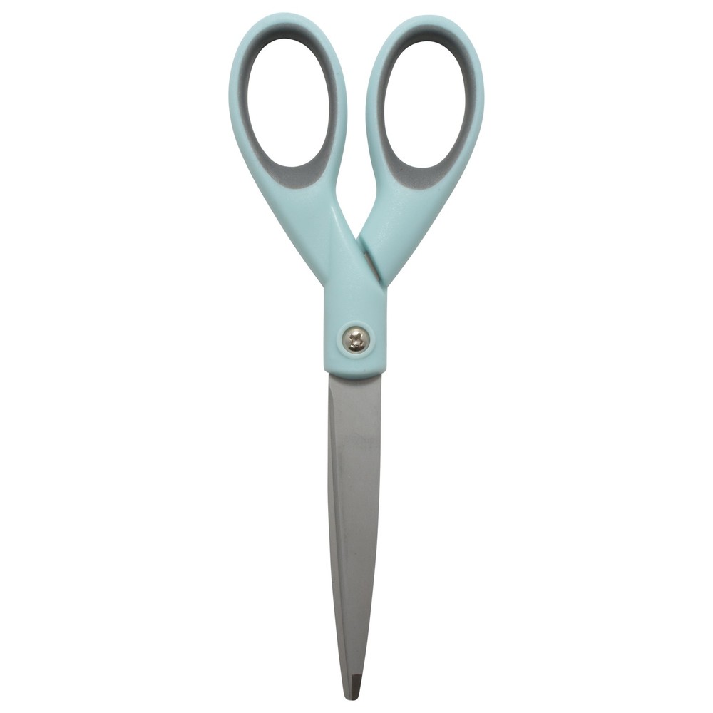 Westcott Sewing Scissors, Titanium, 7", Micro-tip, for Craft, Light Blue