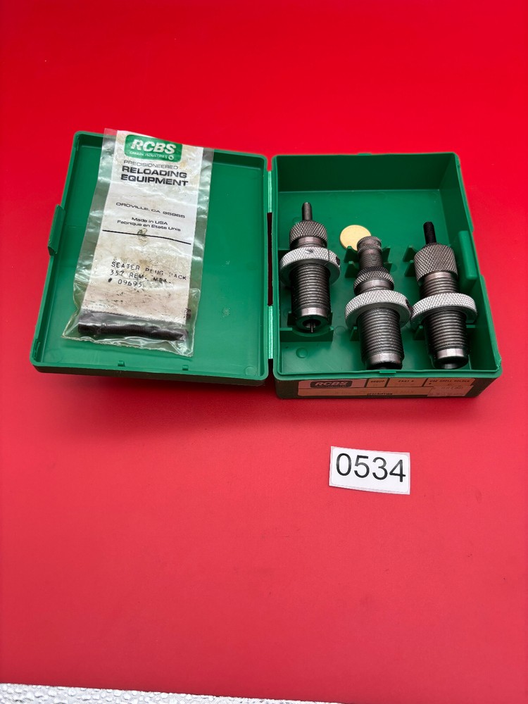 RCBS 357 Rem Max Reloadinfd Dies 3 Die Set #0534