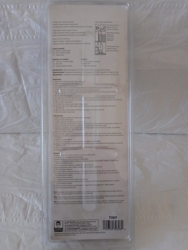 Teq Correct TQ507 Digital Caliper