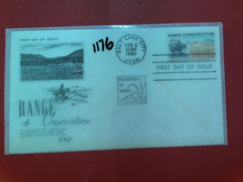 U. S.Stamp FDC- 1176- Range Conservation  - Art Craft cachet  -comb. shipping