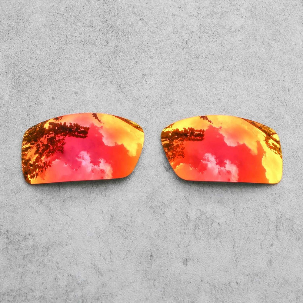 New Walleva Polarized Fire Red Lenses For Oakley Gascan